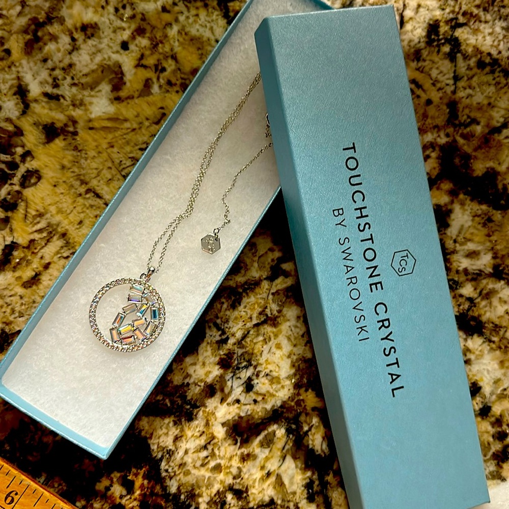 Touchstone Crystal by Swarovski Break the Ice necklace New in box.